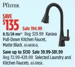 Canadian Tire PFISTER Karava Pull-Down Kitchen Faucet Matte Black offer