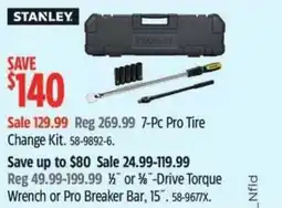 Canadian Tire STANLEY Pro Tire Change Kit offer