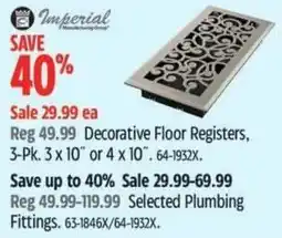 Canadian Tire Decorative Floor Registers offer