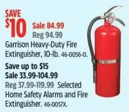 Canadian Tire Garrison Heavy-Duty Fire Extinguisher offer