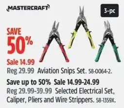 Canadian Tire MASTERCRAFT Aviation Snips Set offer