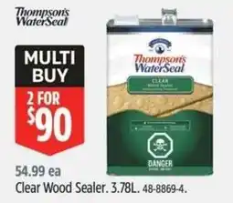 Canadian Tire Thompson's WaterSeal Clear Wood Sealer offer