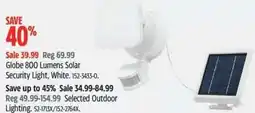 Canadian Tire 800 Lumens Solar Security Light, White offer