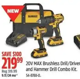Canadian Tire 20V MAX Brushless Drill/Driver and Hammer Drill Combo Kit offer