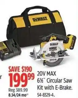 Canadian Tire 20v max circular saw kit with e-brake. offer