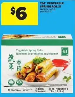 Atlantic Superstore T&t vegetable spring rolls offer