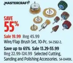 Canadian Tire MASTERCRAFT Wire/Flap Brush Set offer
