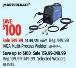 Canadian Tire MASTERCRAFT Multi-Process Welder offer