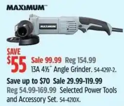Canadian Tire MAXIMUM Angle Grinder offer
