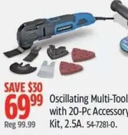 Canadian Tire Oscillating Multi-Tool with 20-Pc Accessory kit offer