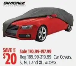Canadian Tire SIMONIZ Car Covers offer