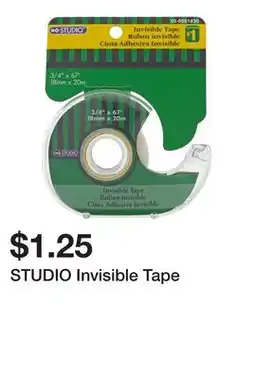 Dollarama STUDIO Invisible Tape offer