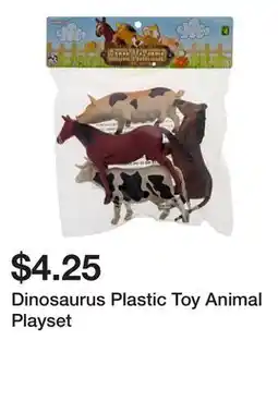 Dollarama Dinosaurus Plastic Toy Animal Playset offer