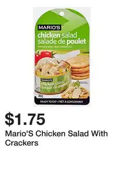 Dollarama Mario'S Chicken Salad With Crackers offer