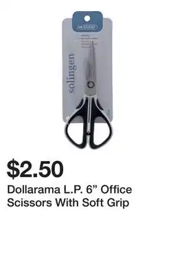 Dollarama Dollarama L.P. 6 Office Scissors With Soft Grip offer