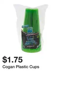 Dollarama Cogan Plastic Cups offer