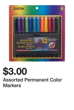 Dollarama Assorted Permanent Color Markers offer