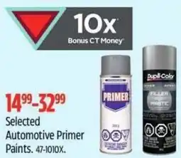 Canadian Tire Selected Automotive Primer Paints offer