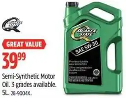 Canadian Tire Semi-Synthetic Motor Oil offer