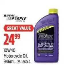 Canadian Tire ROYAL PURPLE Motorcycle Oil offer