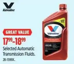 Canadian Tire Selected Automatic Transmission Fluids offer