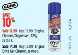 Canadian Tire GUNK Engine Cleaner/Degreaser offer