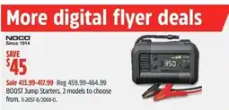 Canadian Tire Boost jump starters. 2 models to choose offer