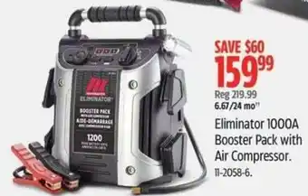 Canadian Tire Eliminator 1000A Booster Pack with Air Compressor offer