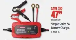 Canadian Tire Simple Series 3A Battery Charger. offer