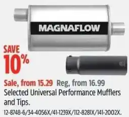 Canadian Tire MAGNAFLOW Selected Universal Performance Mufflers and Tips offer