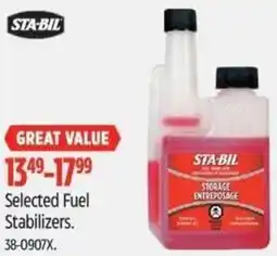 Canadian Tire STA-BIL Selected Fuel Stabilizers offer