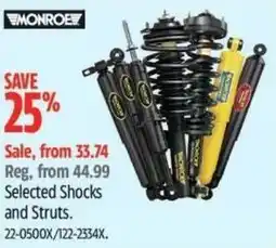 Canadian Tire Selected Shocks and Struts offer