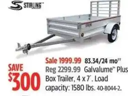 Canadian Tire S STIRLING Galvalume" Plus Box Trailer offer