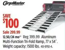 Canadian Tire Aluminum Multi-Function Tri-Fold Ramp offer