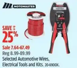 Canadian Tire MOTOMASTER Selected Automotive Wires Electrical Tools and Kits offer