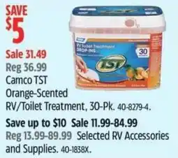 Canadian Tire TST Camco Orange-Scented RV/Toilet Treatment offer