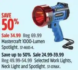 Canadian Tire Mastercraft 1000-Lumen Spotlight offer