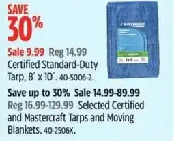 Canadian Tire Certified Standard-Duty Tarp offer