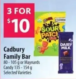 Co-op Cadbury Family Bar offer