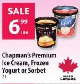 Co-op Chapman's Premium Ice Cream, Frozen Yogurt or Sorbet offer