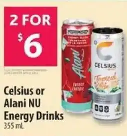 Co-op Celsius or alani nu energy drinks offer