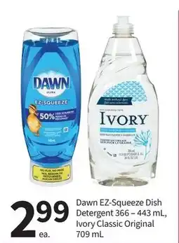 Pharmasave Dawn EZ-Squeeze Dish Detergent Ivory Classic Original offer