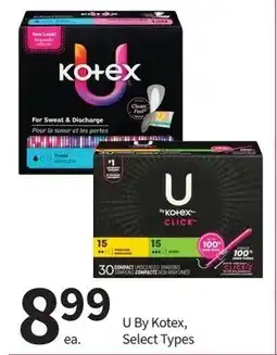 Pharmasave U By Kotex, Select Types offer