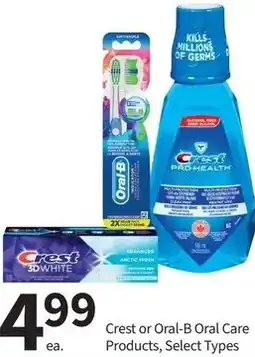 Pharmasave Crest or Oral-B Oral Care Products offer