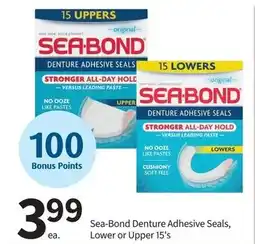 Pharmasave Sea-Bond Denture Adhesive Seals, Lower or Upper 15's offer