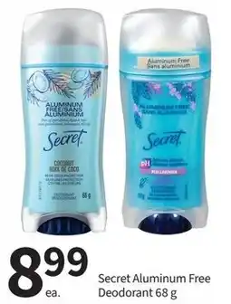 Pharmasave Secret Aluminum Free Deodorant offer