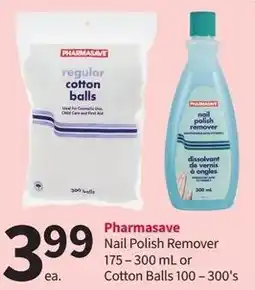 Pharmasave PHARMASAVE Nail Polish Remover Cotton Balls 100-300's offer