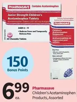 Pharmasave PHARMASAVE Children's Acetaminophen Products, Assorted offer