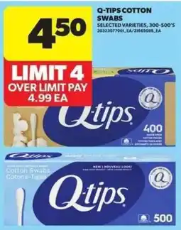 Atlantic Superstore Q-tips cotton swabs offer