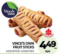 Vince's Market Vince's own fruit sticks offer